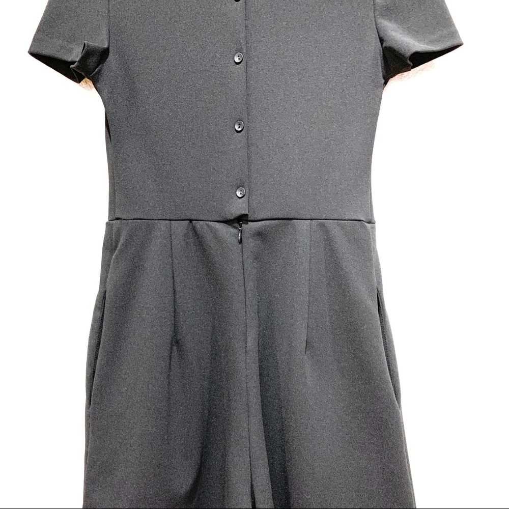ZARA TRAFALUC Black Pleats Pockets Romper (XS) - Picture 9 of 12